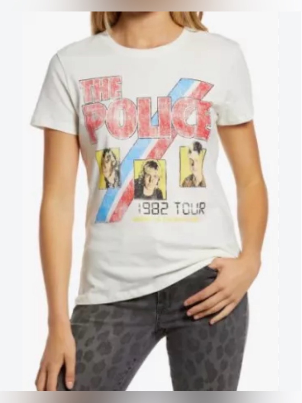 Prince Peter NWT Medium Police Ghost in the Machine Graphic Band T-Shirt